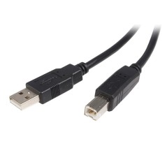 StarTech.com USB 2.0 A to B Cable - High-Quality MM Connection for Reliable Data Transfer - USB2HAB3M